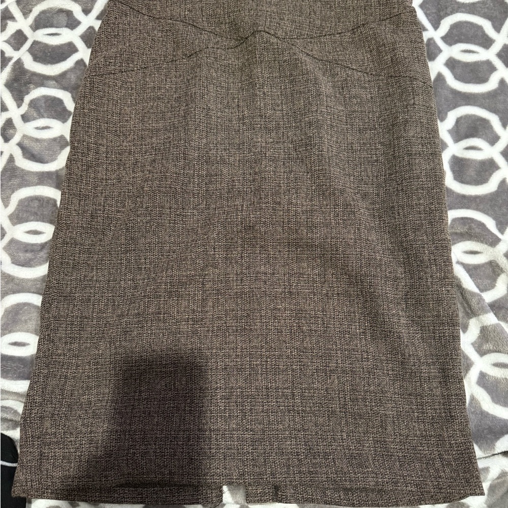 New York & Company Brown Pencil Skirt